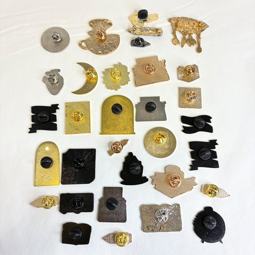 Book Lover Enamel Pin Lot Typewriter Library Tea Reading 32pc Collection - Picture 2 of 16
